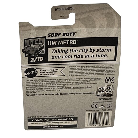 Hot Wheels 2024 Surf Duty HW Metro Beach Patrol Diecast SUV 1:64 - Picture 2 of 7